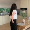 秒变筷子腿~ 重磅高克重弹力高腰直筒长裤 Viviana HW Long Pants in Black