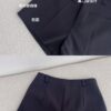 每天都穿~ 自制款厚实微弹时髦极简剪裁A字西装裤 高级灰 Naomi HW Shorts in Dark Grey