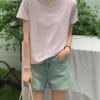 蝴蝶情意结~ 高弹力亲肤质感Tee (7 colours)