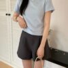 天天都能穿升级版~ 丝滑西装高腰短裤 *附送质感腰带* (气质杏)