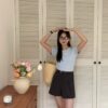 天天都能穿升级版~ 丝滑西装高腰短裤 *附送质感腰带* (气质杏)