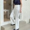 秒变筷子腿~ 重磅高克重弹力高腰直筒长裤 Viviana HW Long Pants in Black