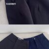 每天都穿~ 自制款厚实微弹时髦极简剪裁A字西装裤 高级灰 Naomi HW Shorts in Dark Grey