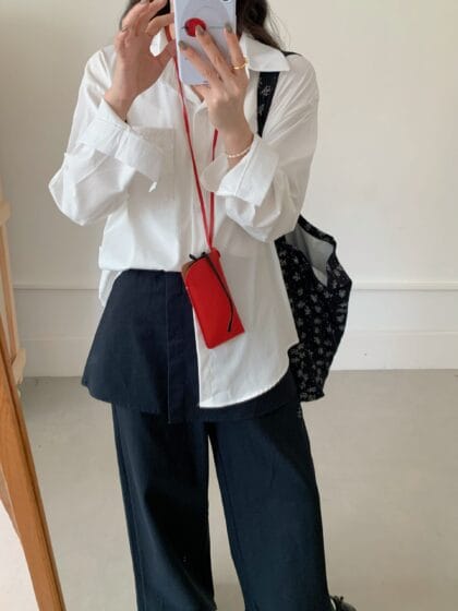 怎么搭都ok~ 基础舒适衬衫 Basic Blouse (2 colours)