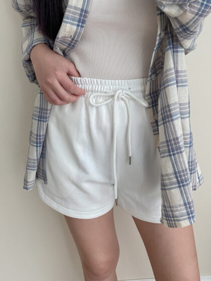 7 days Casual Shorts 日常棉质白色休闲短裤