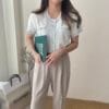 自制小香～韩系撞色小香上衣 [Custom made by BB]