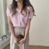 自制小香～韩系撞色小香上衣 [Custom made by BB]