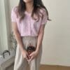自制小香～韩系撞色小香上衣 [Custom made by BB]