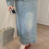Vintage High Waisted Denim Skirt 自在牛仔~ 复古半身裙 - Image 9