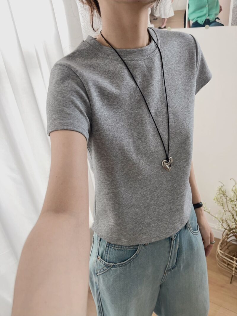 Lexi Basic Tee 经典小飞袖~ 立体廓形遮肉显瘦Tee (5 colours) - Image 3