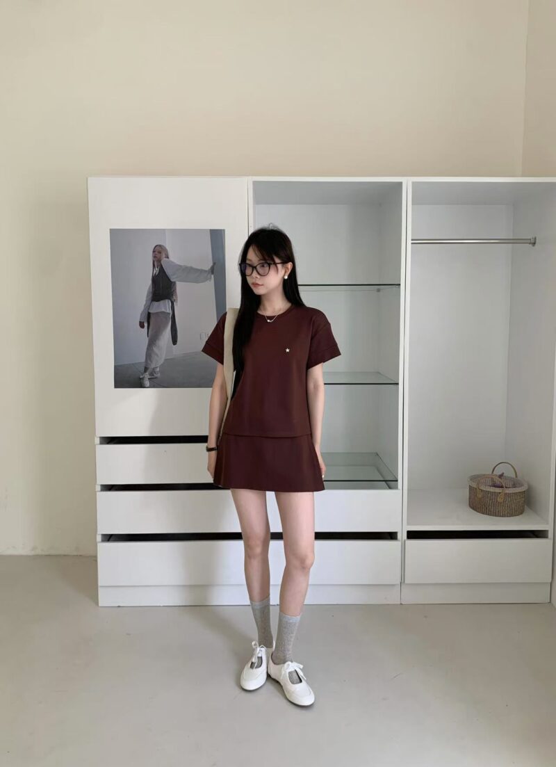 冷翠色系~ 休闲松弛感套装 (砂石灰) | Neutral Calm 2 Pieces Set in Sand Grey - Image 11