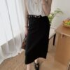 百搭嘉宾~ 百搭基础高腰半裙 (附送腰带) 黑色 | Arrie HW Skirt with Belt in Black - Image 10
