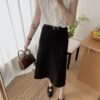 百搭嘉宾~ 百搭基础高腰半裙 (附送腰带) 黑色 | Arrie HW Skirt with Belt in Black - Image 13
