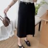 百搭嘉宾~ 百搭基础高腰半裙 (附送腰带) 黑色 | Arrie HW Skirt with Belt in Black - Image 5