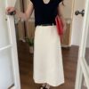 百搭嘉宾~ 百搭基础高腰半裙 (附送腰带) 黑色 | Arrie HW Skirt with Belt in Black - Image 6