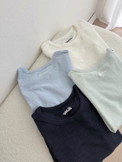 肌理质感~ 后刺绣基础Tee | Emee Embroidered Tee (4 colours)