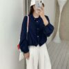 柔光轻洒~ 轻盈宽松个性外套 (白色) | Lightweight & Relaxed Fit (White) - Image 3