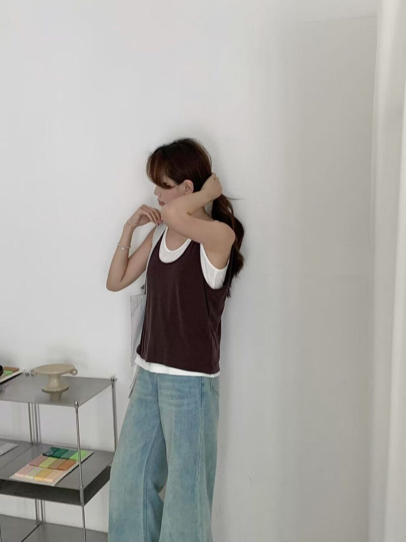 Tencel Cooling Double-Layer Tank Top - Image 2