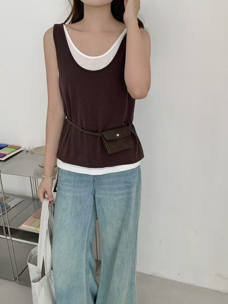 Tencel Cooling Double-Layer Tank Top - Image 3