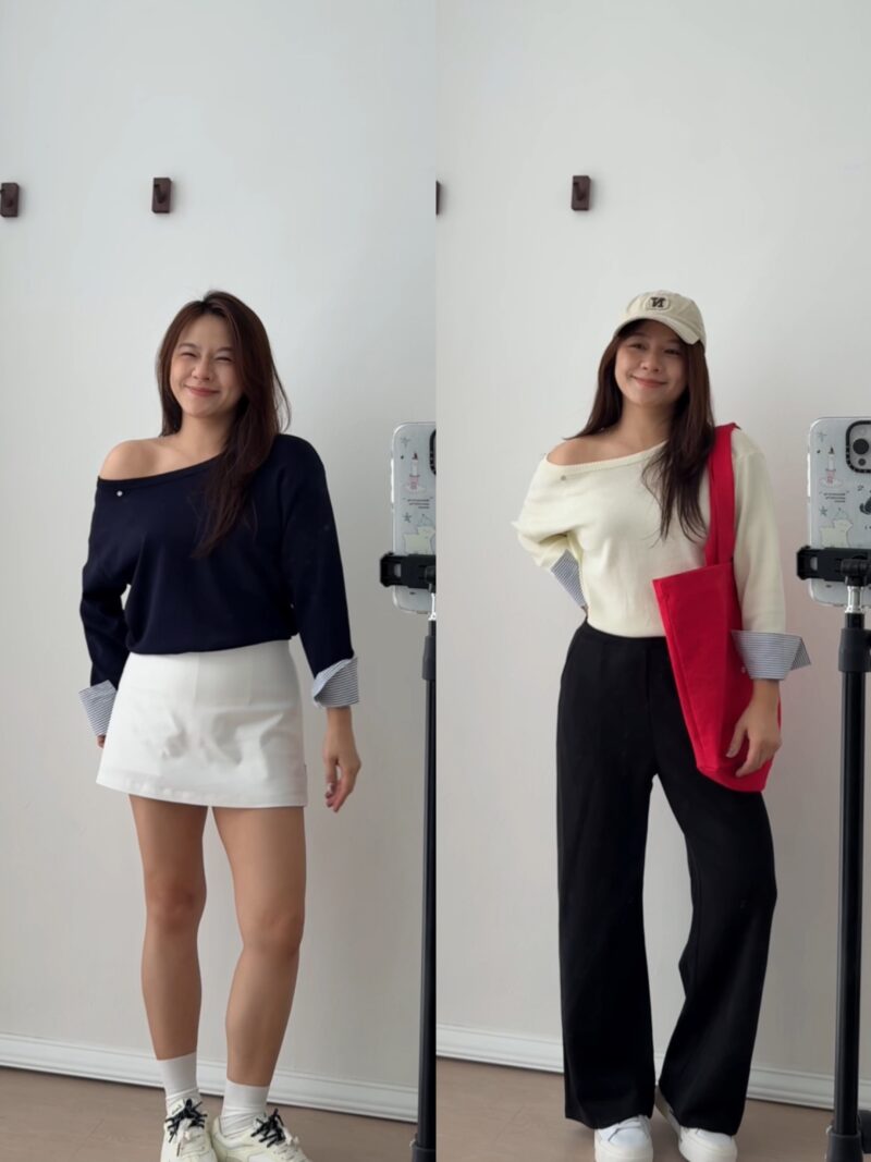 Nancy Knit Long Sleeve Top (2 colours)