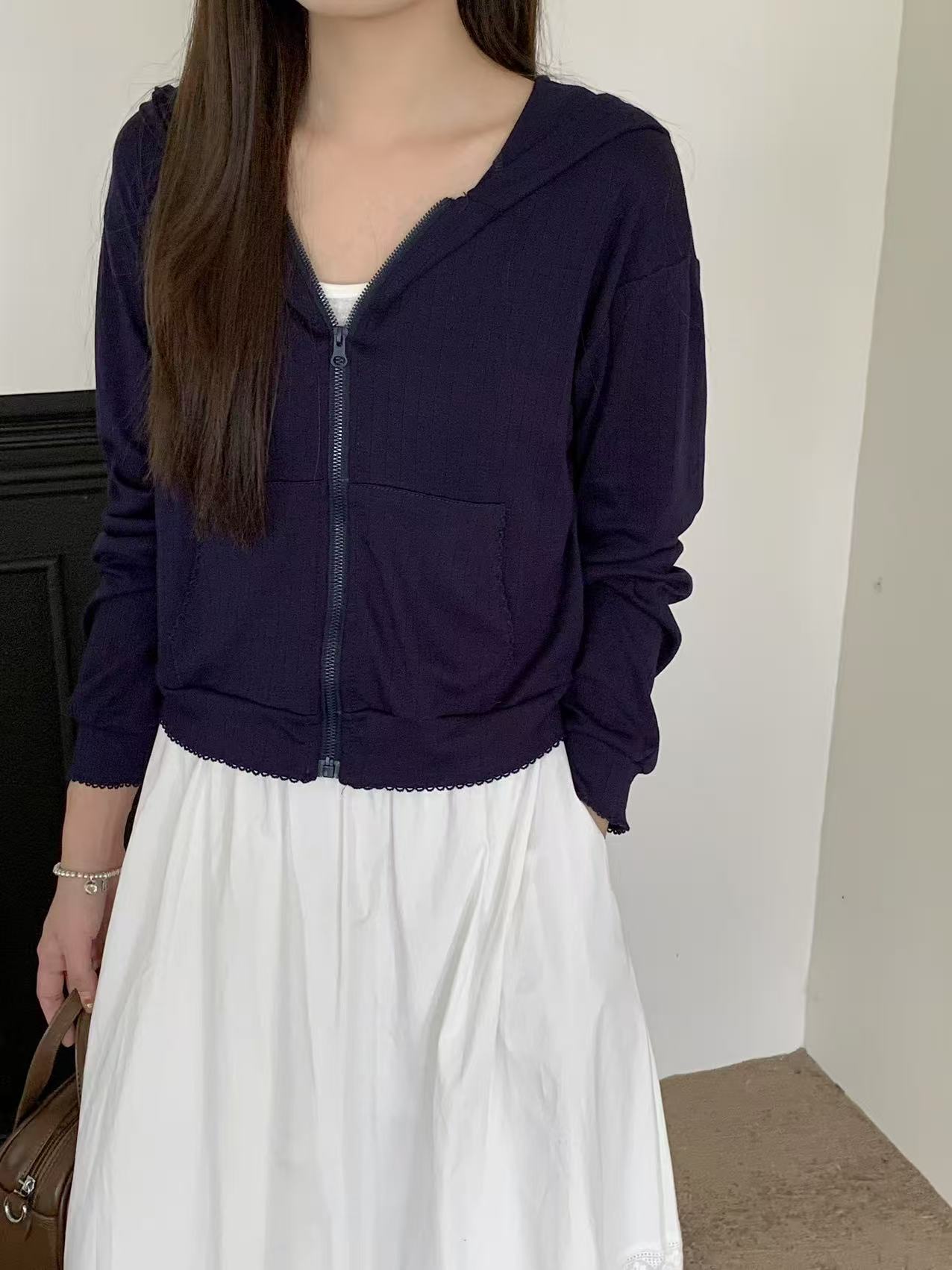 Soft Layer Hooded Jacket (Beige) - Image 2