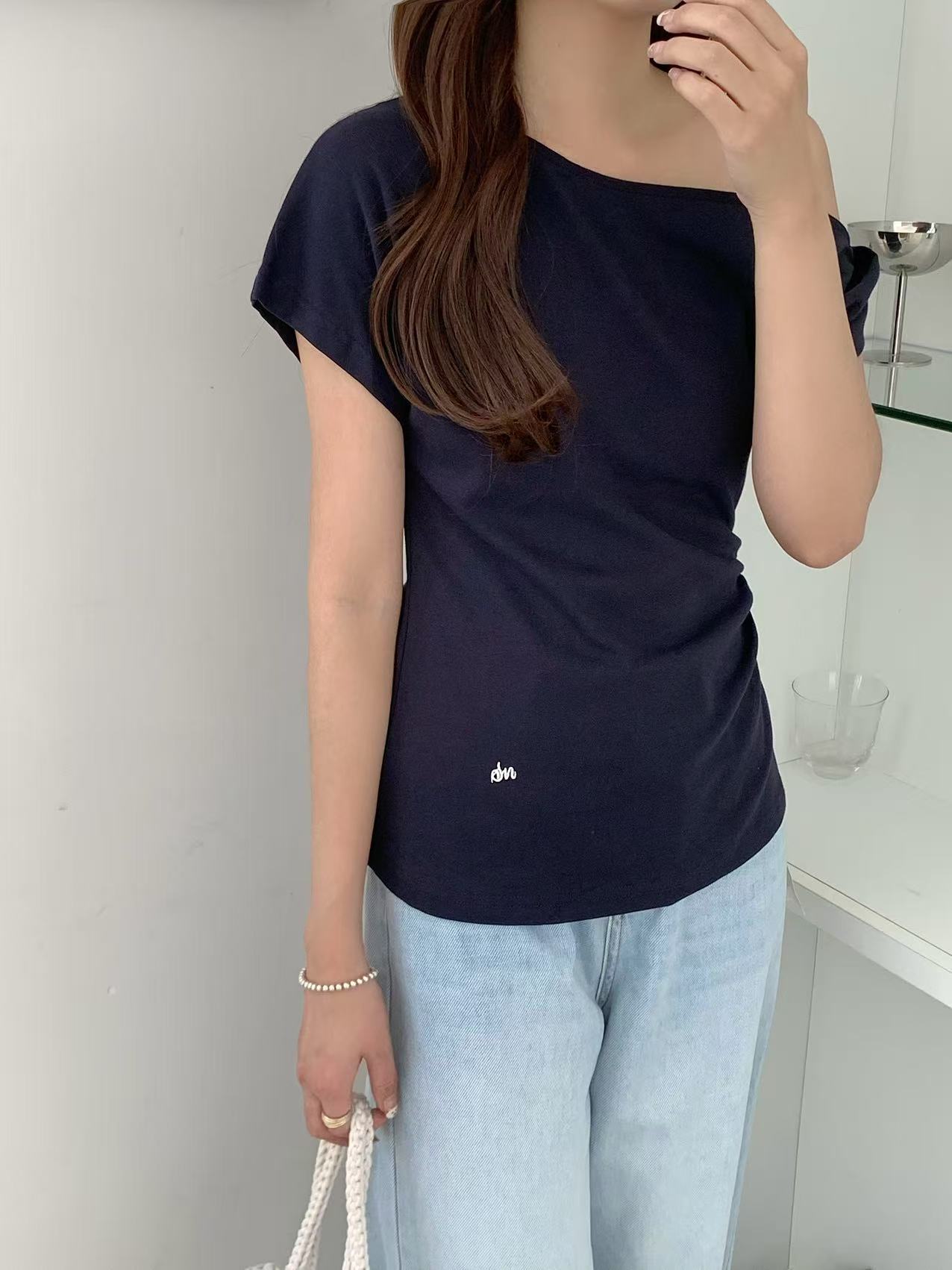 Twisted One-Shoulder Comfy Top (2 colours) - Image 2