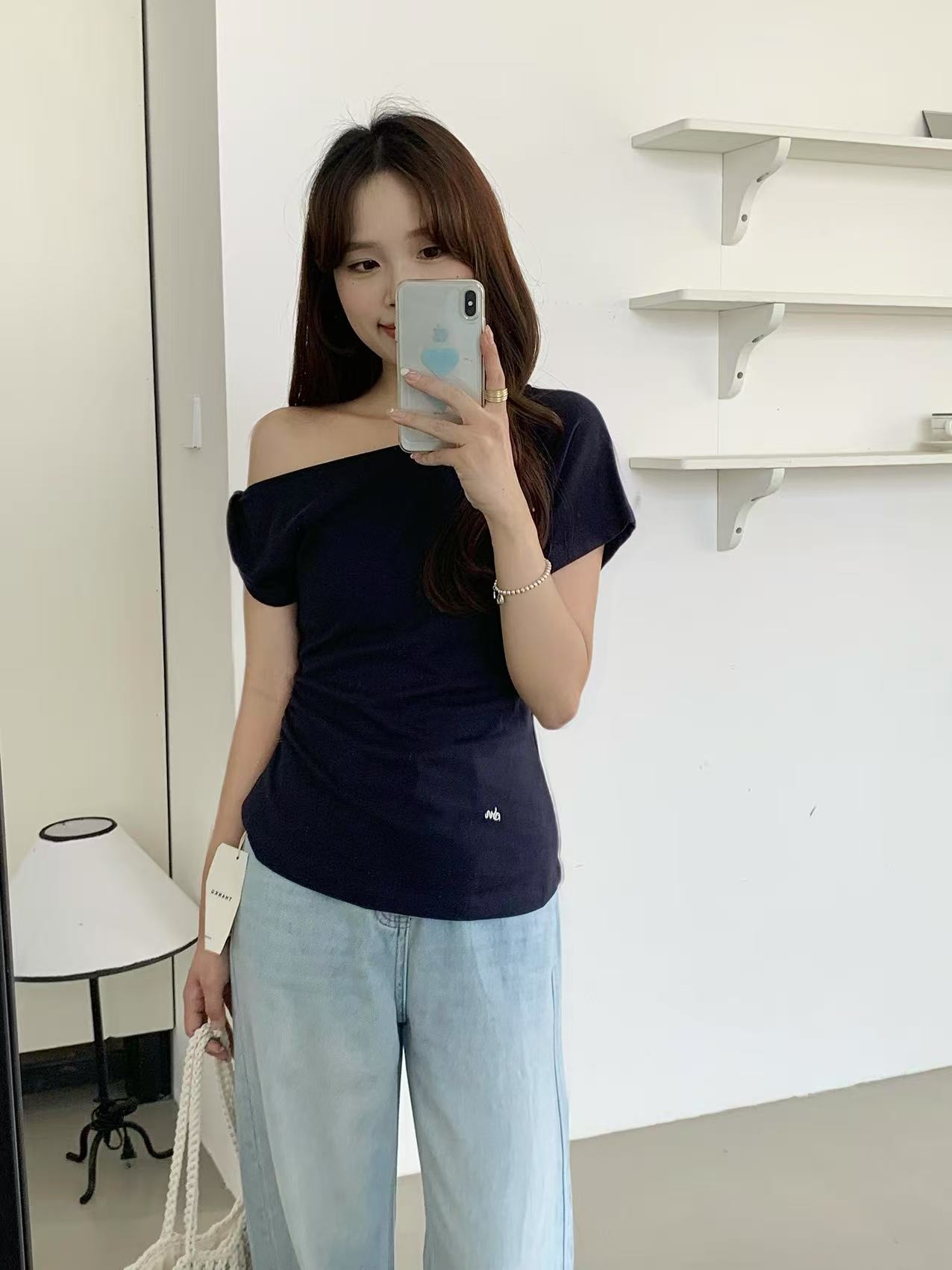 Twisted One-Shoulder Comfy Top (2 colours) - Image 3