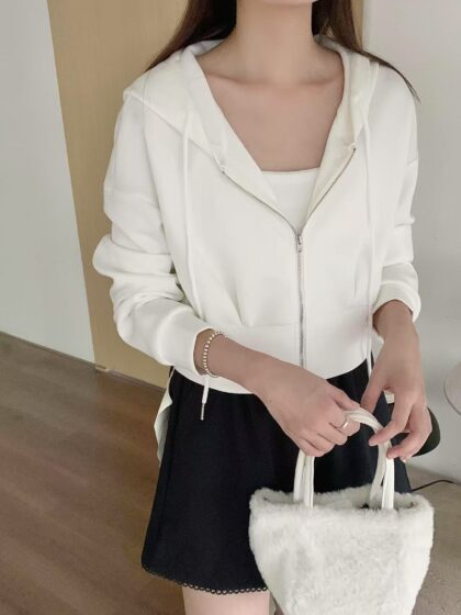 SoftAir Cropped Hoodie Top (3 colours)