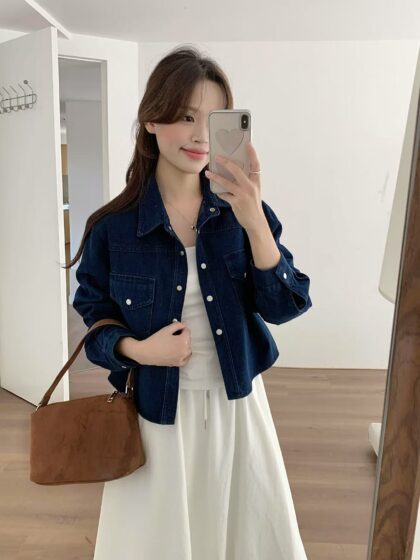 Classic Dark Blue Denim Overshirt