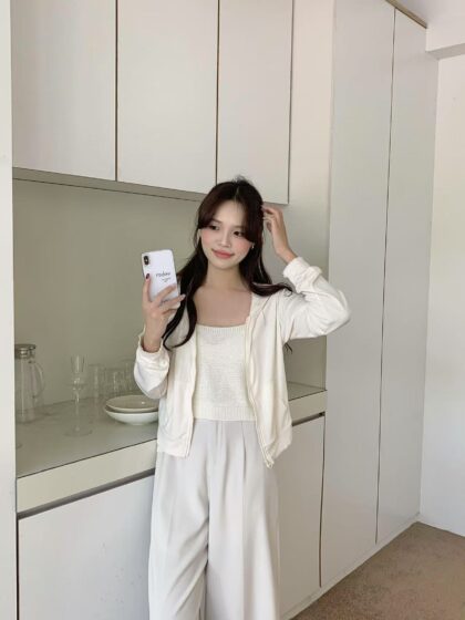 Soft Layer Hooded Jacket (Beige)