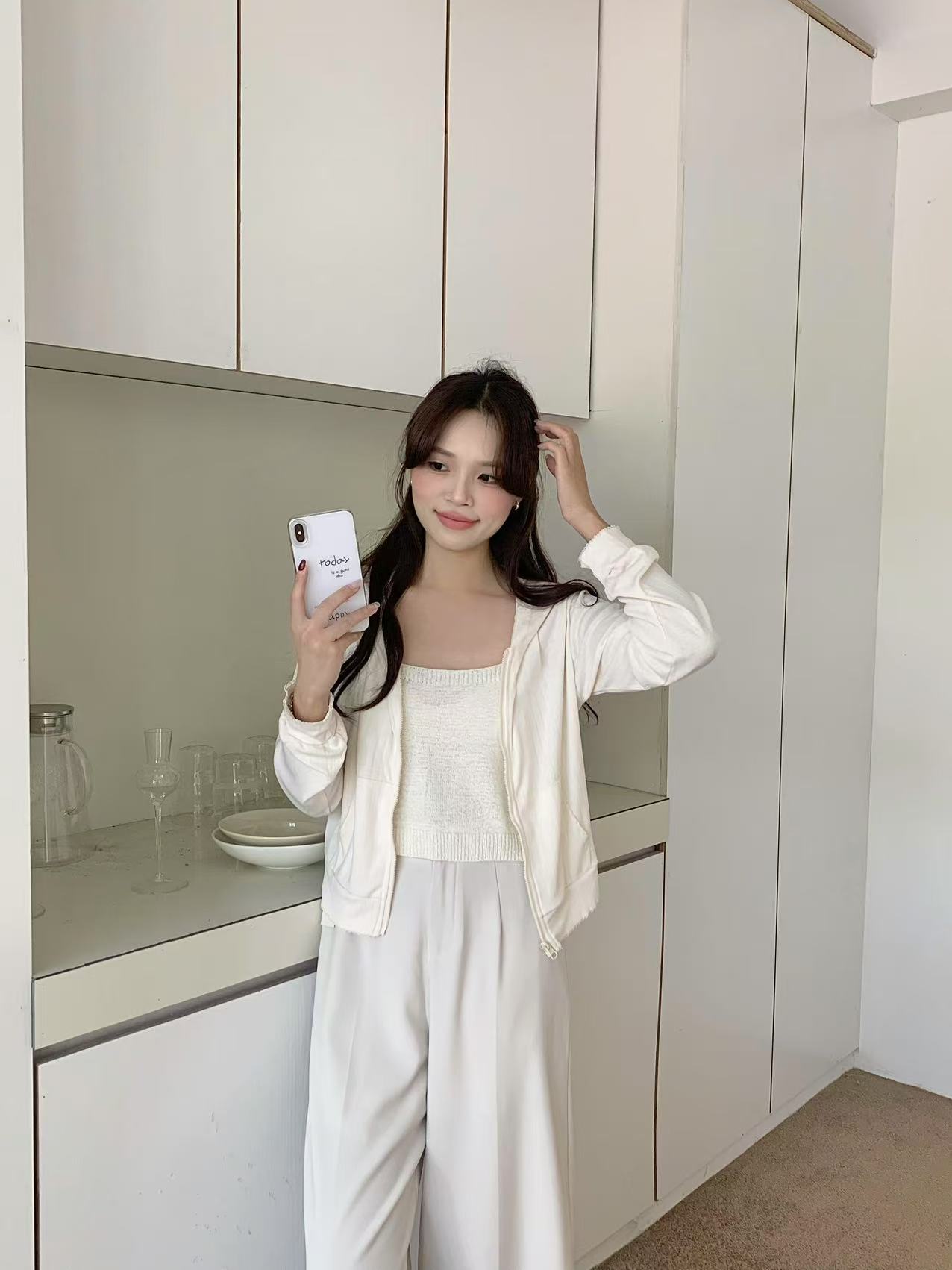 Soft Layer Hooded Jacket (Beige)