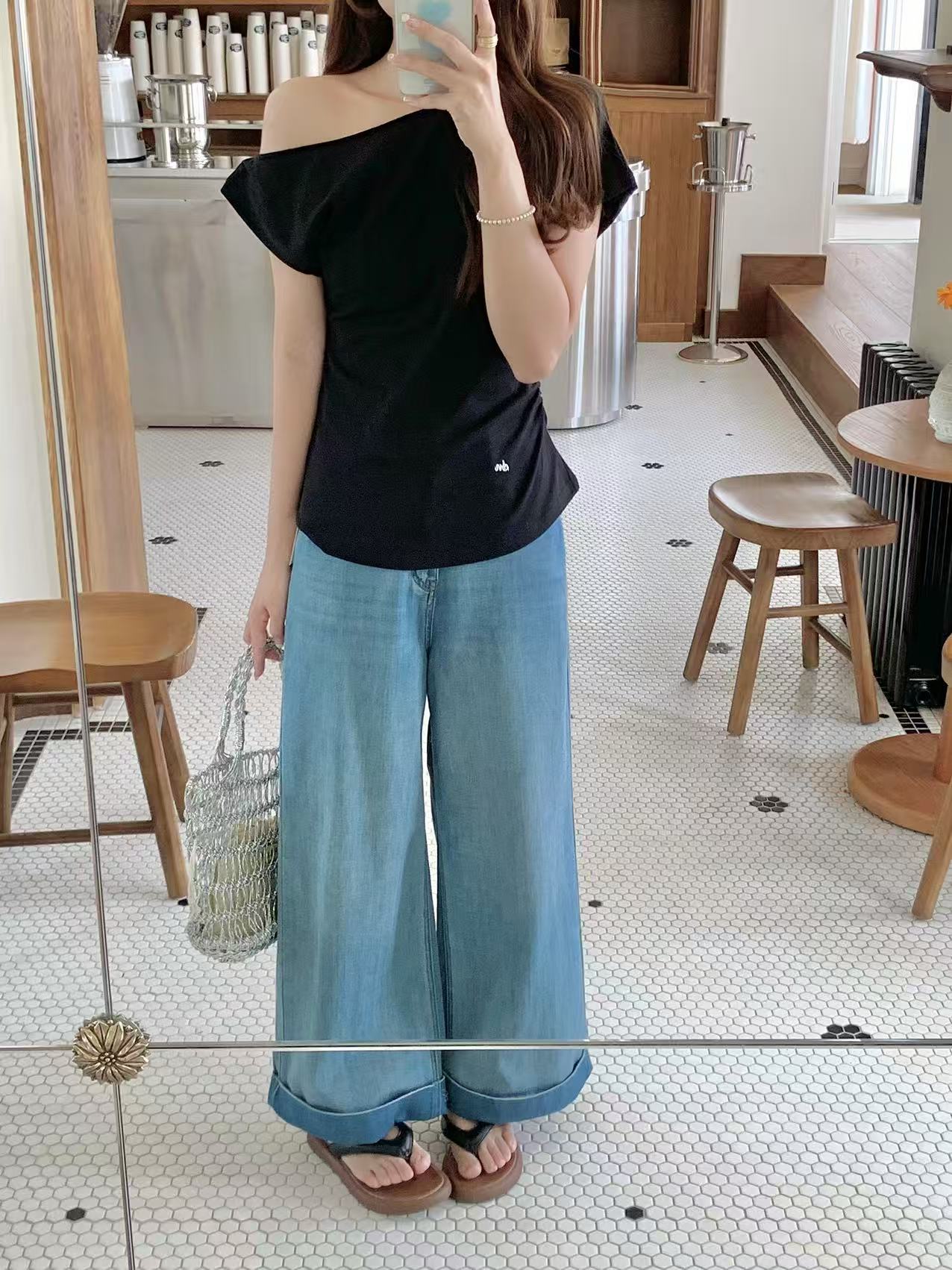 Twisted One-Shoulder Comfy Top (2 colours) - Image 6