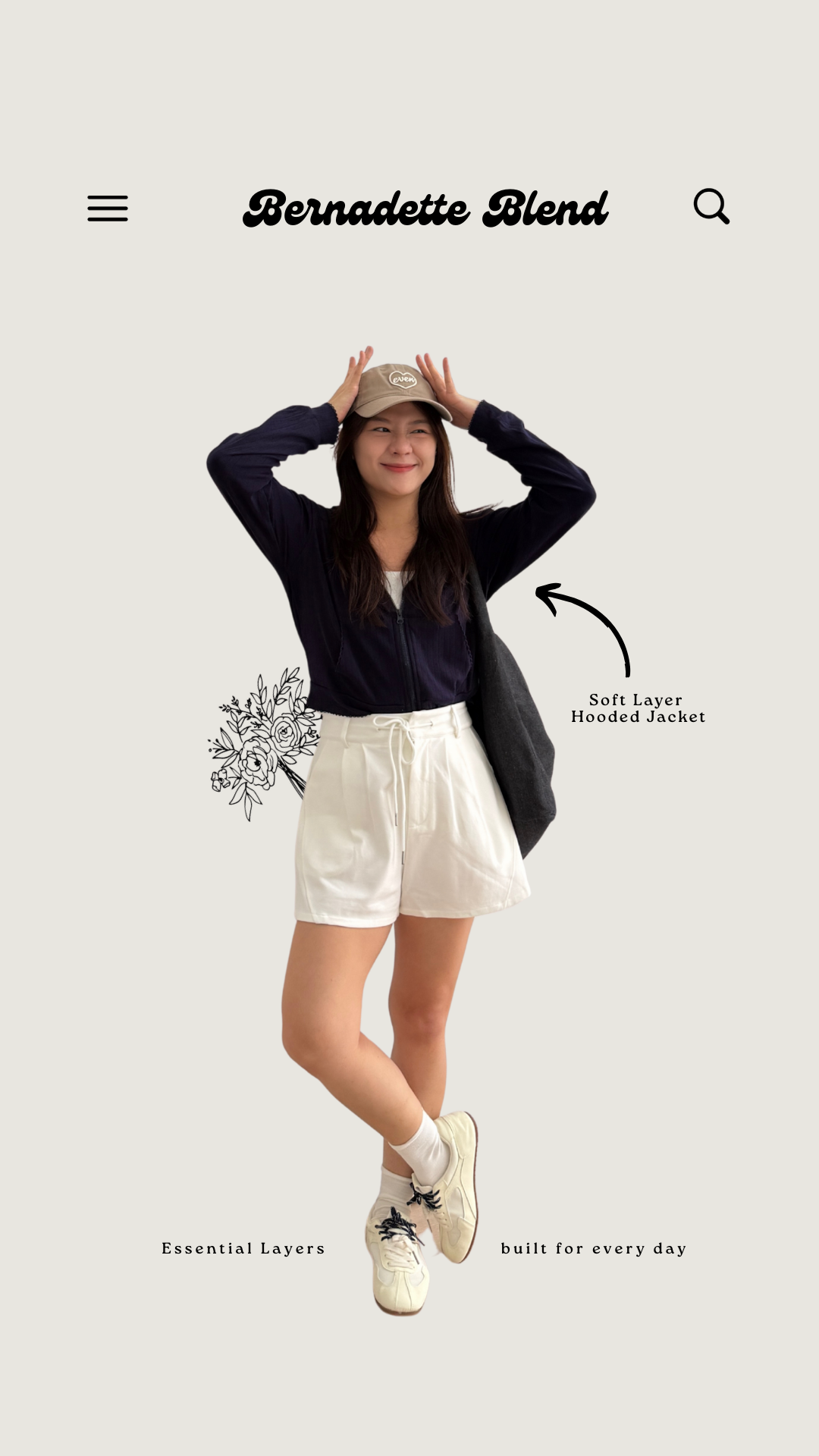 High-Waisted Ruched Shorts (3 colours) - Image 2