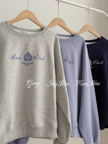 Varsity Embroidered Sweatshirt (Grey)