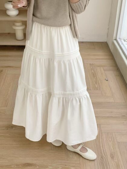 Creamy Maxi Skirt