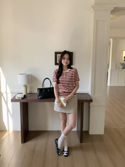 Milky Line Knit Top (3 colours)