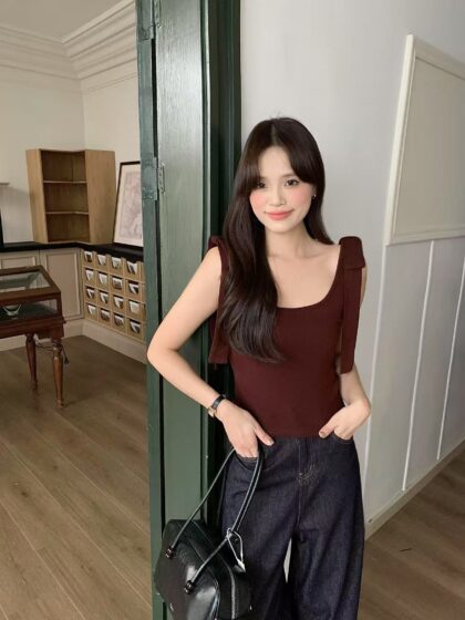 Ribbon Soft Tank (4 colours)