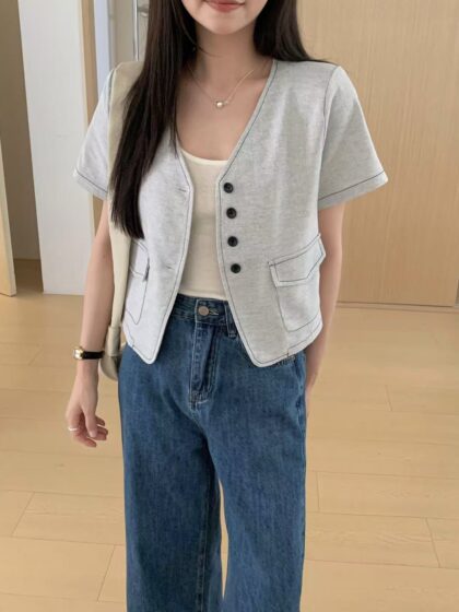 Utility Denim Top