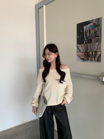 Sweet Drape Knit Top (2 colours)