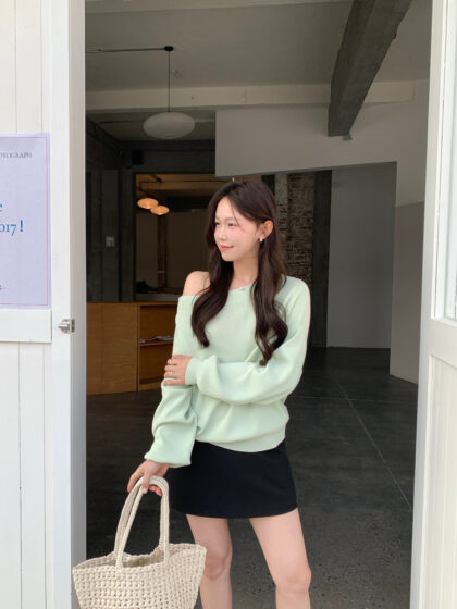 Sweet Drape Knit Top (2 colours)