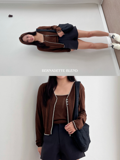 Wave Trim Knit Set (3 colour)