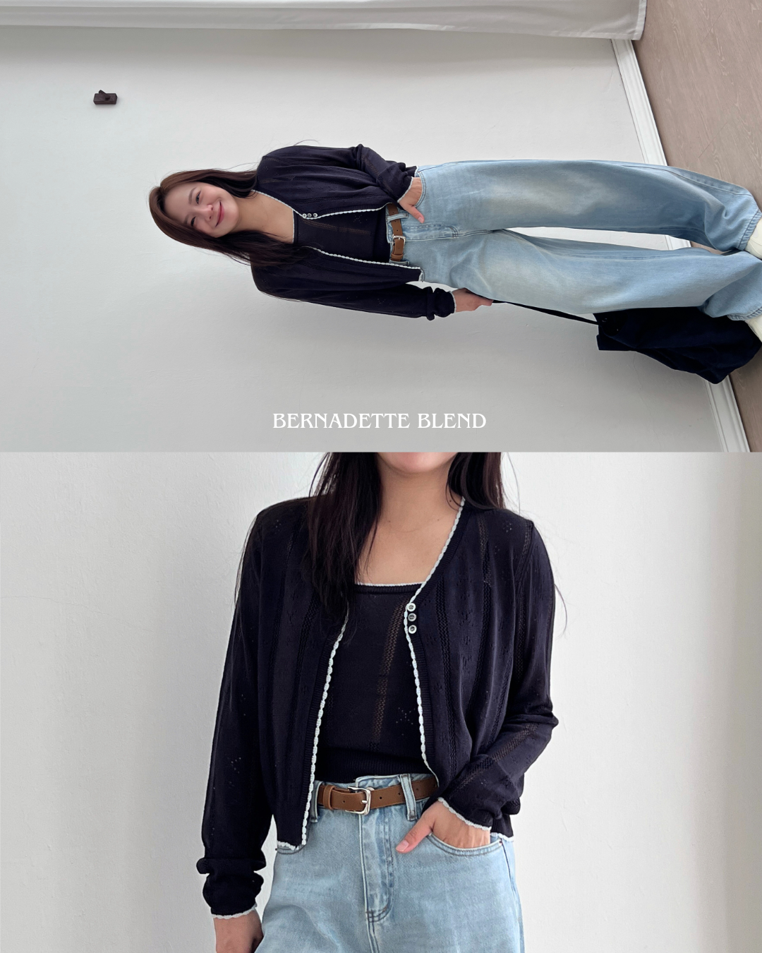 Wave Trim Knit Set (3 colour) - Image 2