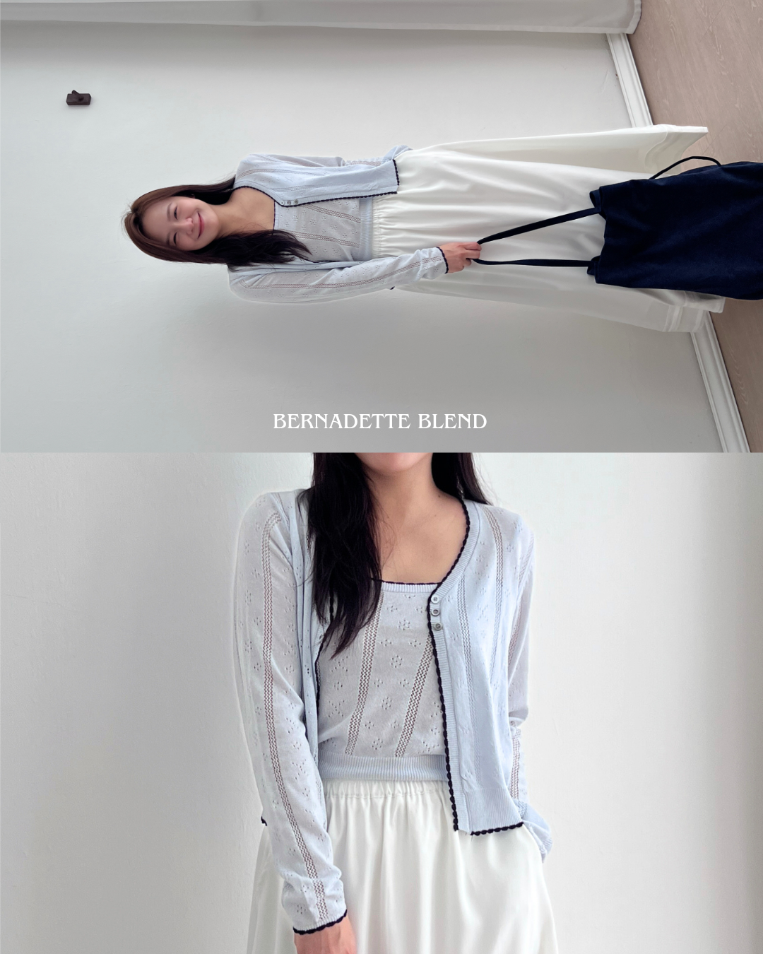 Wave Trim Knit Set (3 colour) - Image 3