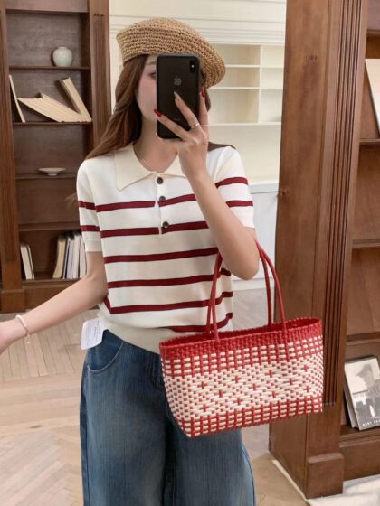 Frame Stripe Polo (3 colour)