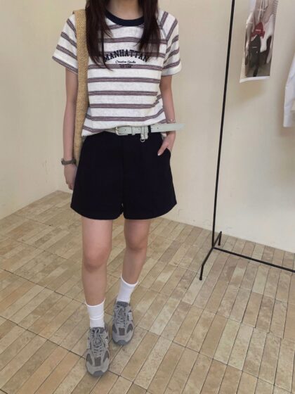 Kairo Cotton Shorts in Black