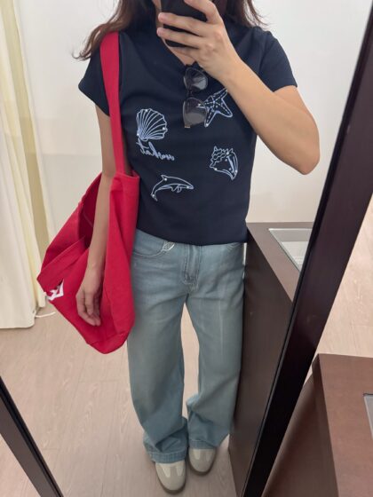 Ocean's Poem Embroidered Tee (3 colours)