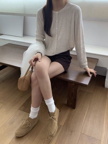 Textured Sheer Knit Cardigan