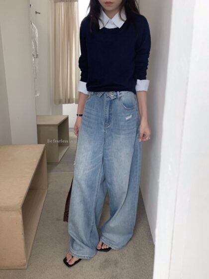 Double Take Denim Wide Leg Jeans